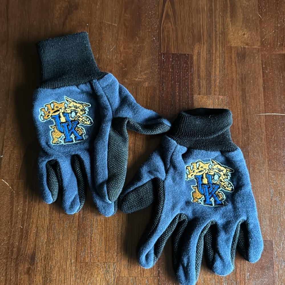 Blue and Black Logo Gloves UK